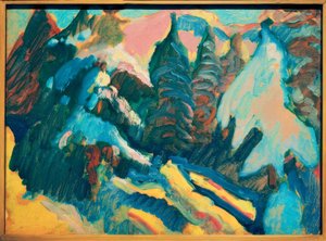Kochel – Árboles nevados de Wassily Kandinsky